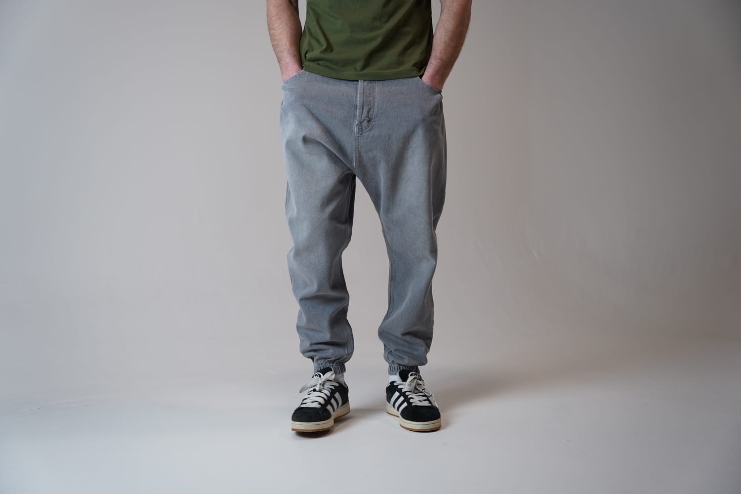 Sarouel Jeans  Homme RB Mastour – Bleu & Gris Délavé – Coupe Moderne