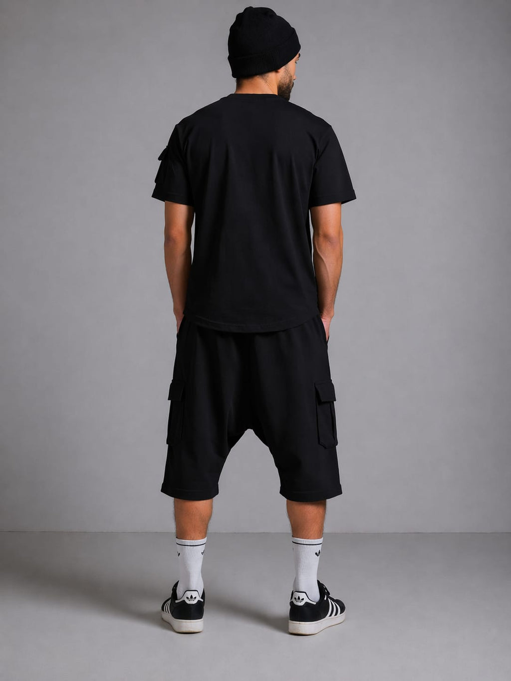 Ensemble Sarouel Homme RB Mastour – T-Shirt + Short Cargo – Tenue Été Confort & Streetwear